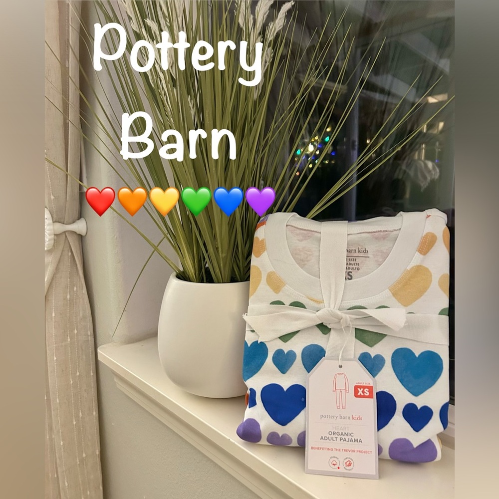 Rainbow Hearts Pottery Barn Pajamas